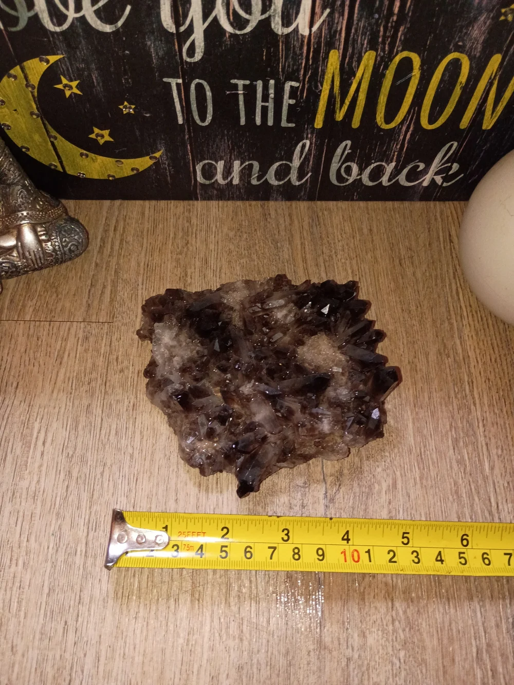 Smoky Quartz Crystal Cluster From Brazil Mineral
